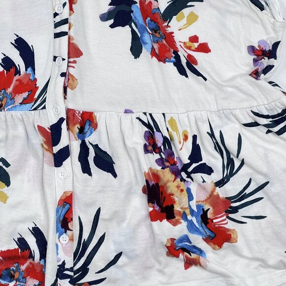 torrid Super Soft Knits Tiered Babydoll Top Floral Button-Front Size 3 - NWOT - Picture 9 of 13